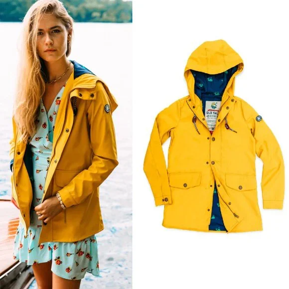 Kiel James Patrick Old Salt Raincoat Yellow Medium